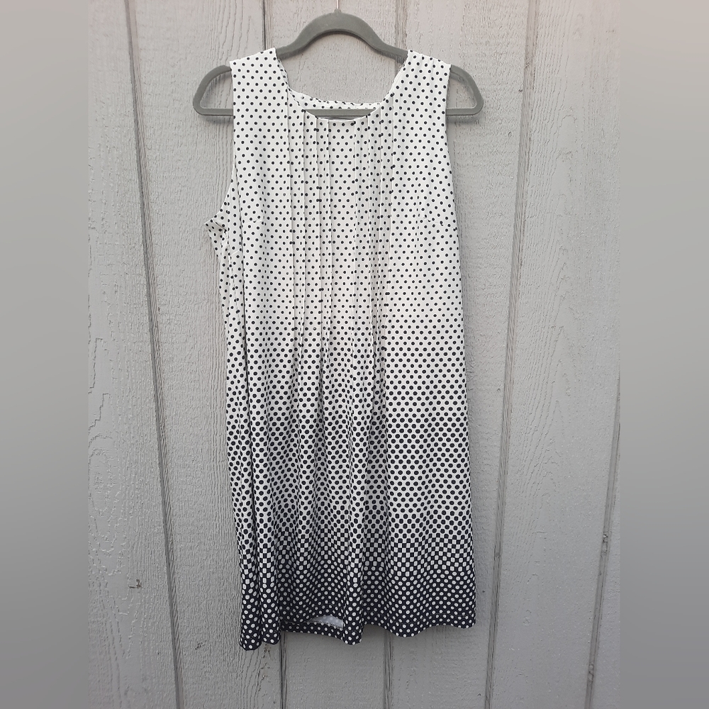 Chelsea Suite Sleeveless Polka Dot Dress Size 16